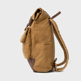 Taw 2.0 - Waxed Canvas Rolltop Backpack - Tan