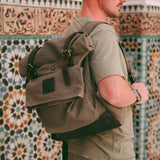 Taw 2.0 - Waxed Canvas Rolltop Backpack - Moss Green