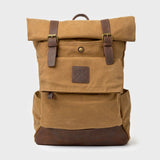 Taw 2.0 - Waxed Canvas Rolltop Backpack - Tan