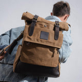 Taw 2.0 - Waxed Canvas Rolltop Backpack - Tan