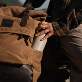 Taw 2.0 - Waxed Canvas Rolltop Backpack - Tan