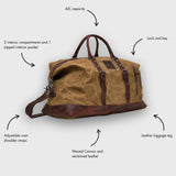 Humber 2.0 - Waxed Canvas Holdall - Tan