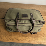 Anton - Waxed Canvas Messenger Bag - Moss Green