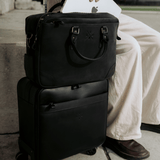 Belmont - Reclaimed Leather Suitcase - Black