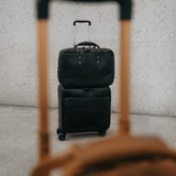 Belmont - Reclaimed Leather Suitcase - Black