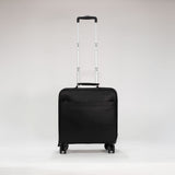 Belmont - Reclaimed Leather Suitcase - Black