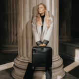 Belmont - Reclaimed Leather Suitcase - Black