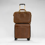 Belmont - Reclaimed Leather Suitcase - Tan
