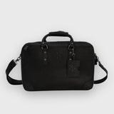 Longford - Reclaimed Leather Briefcase - Black