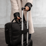 Longford  - Reclaimed Leather Briefcase - Black