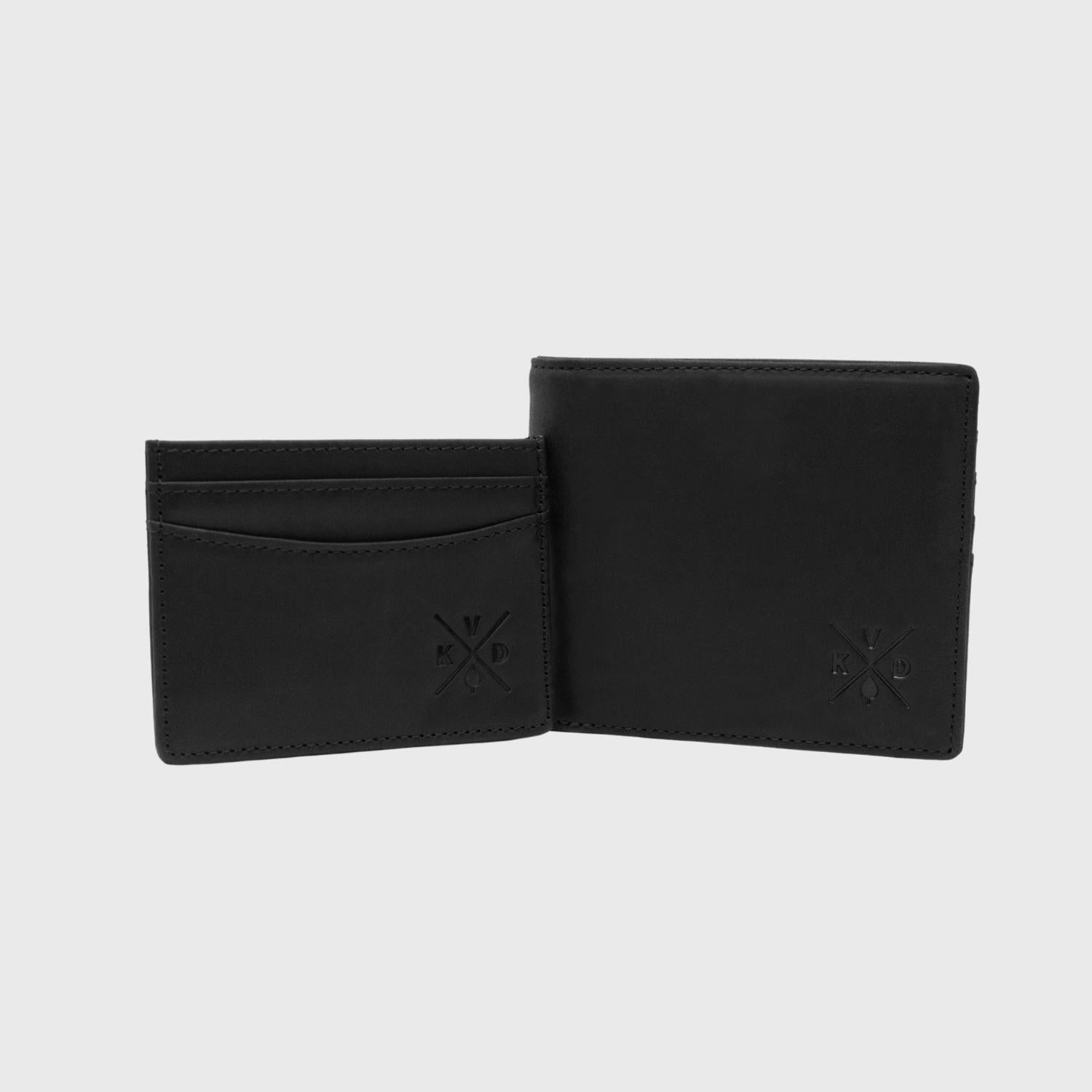 Ashford - Black Leather Wallet and matching Darwell Leather Card Holder.