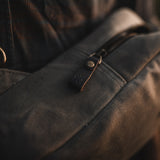Dane - Waxed Canvas Sling Crossbody Bag - Taupe