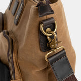 Derwent - Waxed Canvas Messenger Tote Bag - Tan
