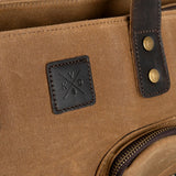 Derwent - Waxed Canvas Messenger Tote Bag - Tan