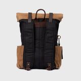 Taw 2.0 - Waxed Canvas Rolltop Backpack - Black