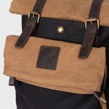 Taw 2.0 - Waxed Canvas Rolltop Backpack - Black