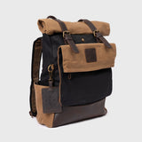 Taw 2.0 - Waxed Canvas Rolltop Backpack - Black