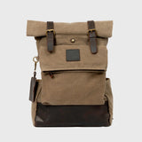 Taw 2.0 - Waxed Canvas Rolltop Backpack - Moss Green