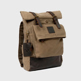 Taw 2.0 - Waxed Canvas Rolltop Backpack - Moss Green