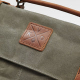 Mersey 2.0 - Waxed Canvas Messenger Bag - Taupe