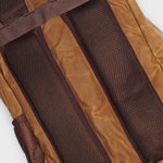 Kovered Roe tan adventure backpack close up of padded back panel for comfort#colour_tan