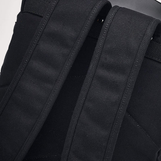 Kovered Tamar black backpack close up detail#colour_black