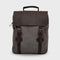 Kovered Tamar Reclaimed Leather Backpack Front View#colour_grey