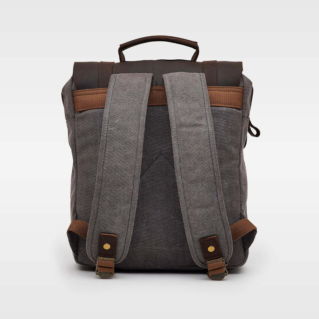 Kovered Tamar grey backpack back view#colour_grey