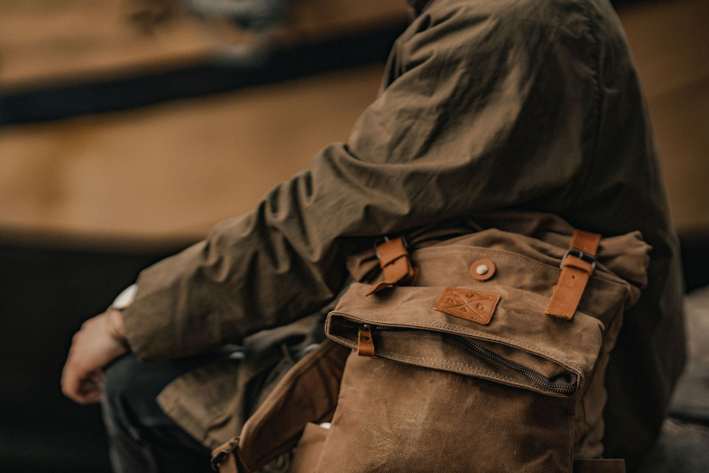 Waxed Canvas Backpack Taw Backpack KOVERED