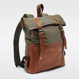 Kovered Witham moss green backpack angled view#colour_moss-green
