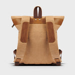 Witham beige and tan backpack rear view#colour_tan