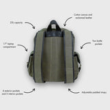 Lune - Waxed Canvas Backpack - Green