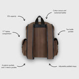 Lune - Waxed Canvas Backpack - Tan
