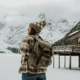 Roe - Waxed Canvas Adventure Backpack - Moss Green