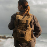 Roe - Waxed Canvas Adventure Backpack