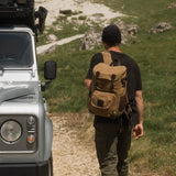 Roe - Waxed Canvas Adventure Backpack - Tan