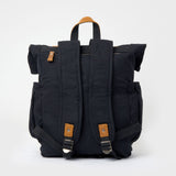 Padded backpack straps on Tay rolltop canvas backpack 