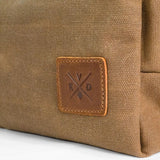 Tees 2.0 - Waxed Canvas Wash Bag - Tan