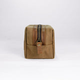 Tees 2.0 - Waxed Canvas Wash Bag - Tan