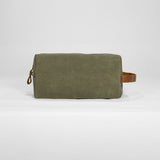 Tees 2.0 - Waxed Canvas Wash Bag - Moss Green