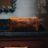 Tees 2.0 - Reclaimed Leather Wash Bag