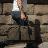 Humber 2.0 - Waxed Canvas Holdall - Moss Green