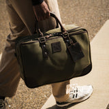 Anton - Waxed Canvas Messenger Bag - Green