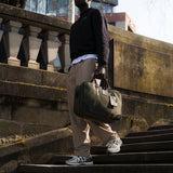 Anton - Waxed Canvas Messenger Bag - Green