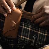 Anton - Waxed Canvas Messenger Bag - Tan