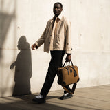 Anton - Waxed Canvas Messenger Bag - Tan