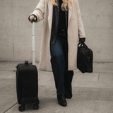 Belmont - Reclaimed Leather Suitcase - Black