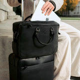 Longford  - Reclaimed Leather Briefcase - Black