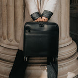 Belmont - Reclaimed Leather Suitcase - Black