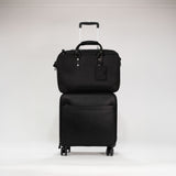 Belmont - Reclaimed Leather Suitcase - Black